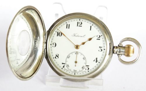 1926 Federal Silver Half Hunter Pocket Watch