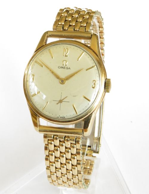 Gents 9ct Gold Omega Wrist Watch, 1961