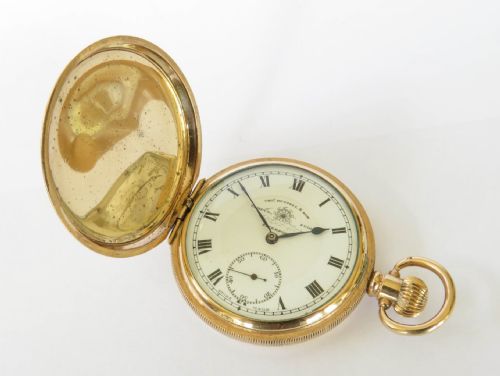 fig 1. Thomas Russell full hunter pocket watch, c1930