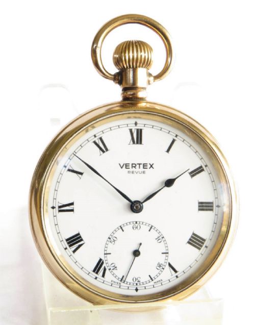 1940S VERTEX REVUE POCKET WATCH FOR BRITISH RAIL - ADDITIONAL PHOTO 1