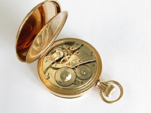 fig 1. Antique Waltham Riverside full hunter pocket watch