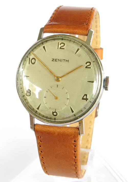 Gents Ww2 Era Zenith Wrist Watch