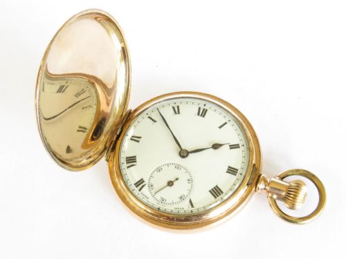 fig 1. Zenith full hunter pocket watch, 1915
