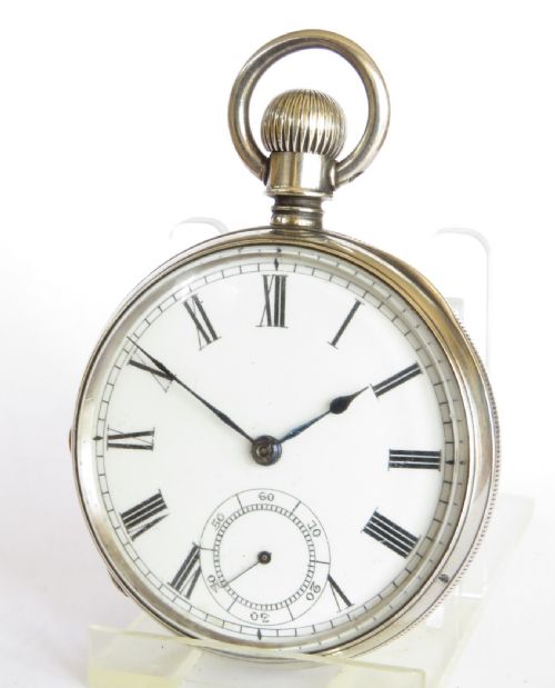 Antique 1880s Waltham Silver Pocket Watch
