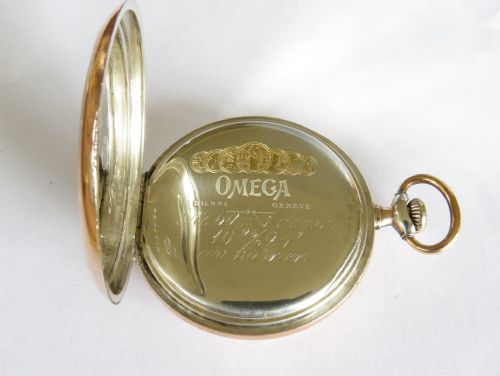 fig 2. Antique Omega pocket watch, c1922