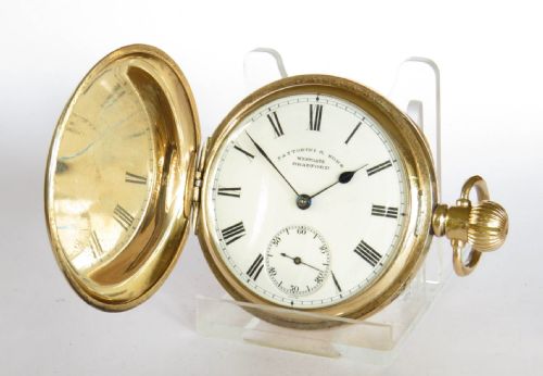 Antique Waltham Traveler Full Hunter Pocket Watch