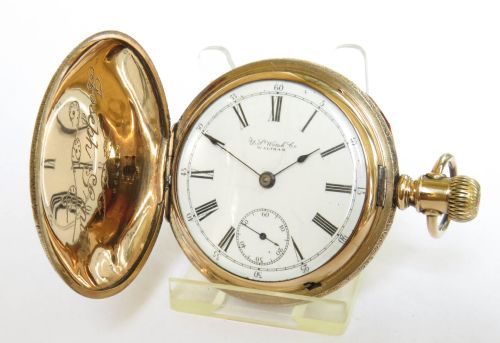 Antique Full Hunter Pocket Watch, US Watch Co