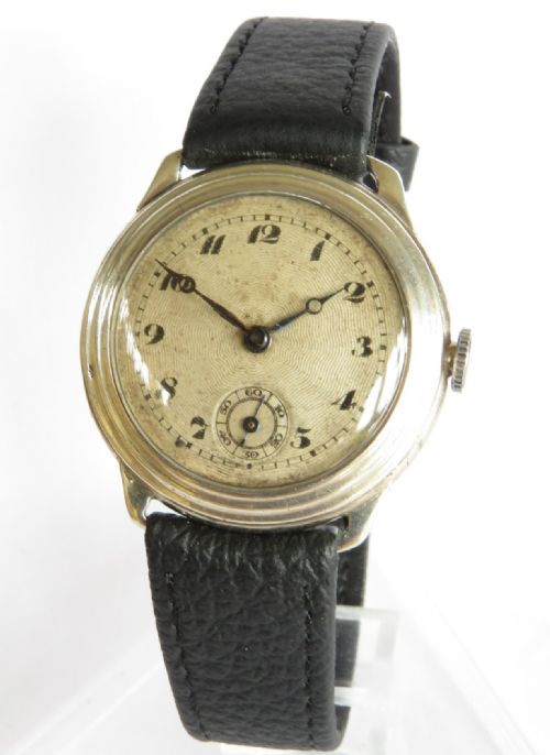 Gents Silver Bernex Art Deco Wrist Watch, 1930