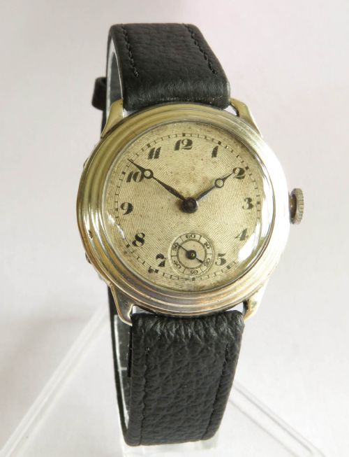 fig 1. Gents silver Bernex Art Deco wrist watch, 1930