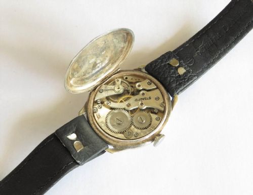 fig 3. Gents silver Bernex Art Deco wrist watch, 1930
