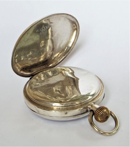fig 2. Antique Silver Omega Pocket Watch.
