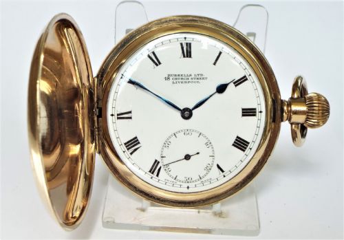 Antique Thomas Russell Full Hunter Pocket Watch.