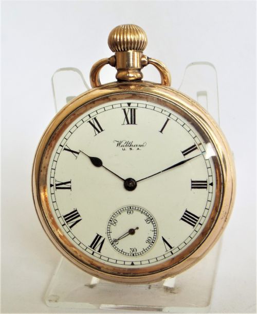 Antique 1918 Waltham Traveler Pocket Watch.