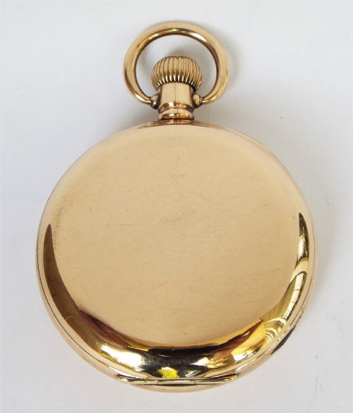 fig 1. Antique 1918 Waltham Traveler pocket watch.
