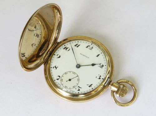 fig 1. Dominex Lever full hunter pocket watch