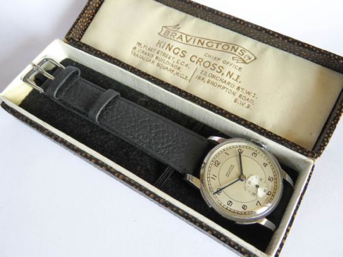 fig 1. Gents 1940s Bravingtons Renown wrist watch