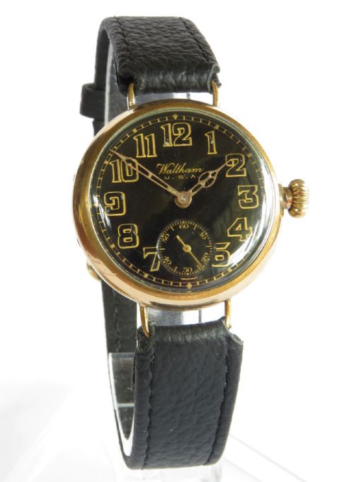 fig 1. Gents 1917 Waltham wrist watch
