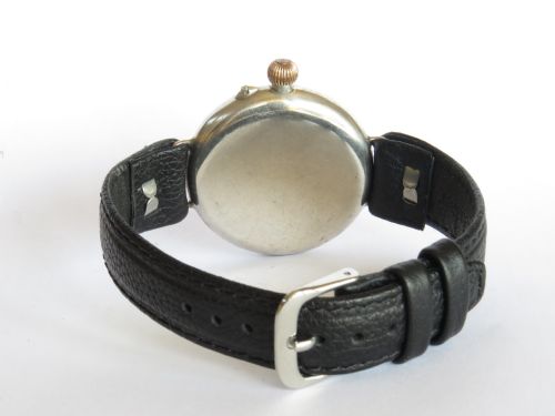 fig 2. Antique silver Electa trench watch, 1914