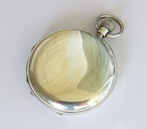fig 4. Antique silver Rotherhams hunter pocket watch for D Glasgow