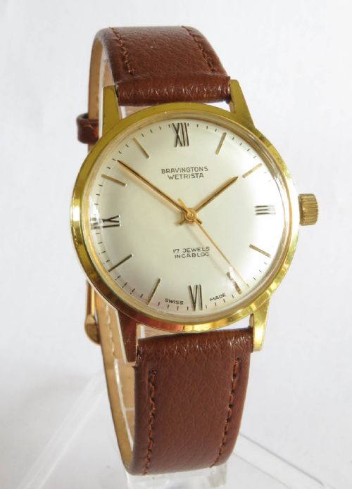 fig 1. Gents 1960s Bravingtons Wetrista wrist watch