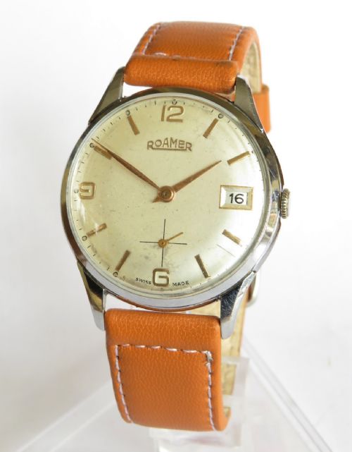 Gents 1950s Large Roamer Wrist Watch