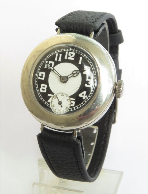 Antique Gwc Silver Trench Watch, 1917