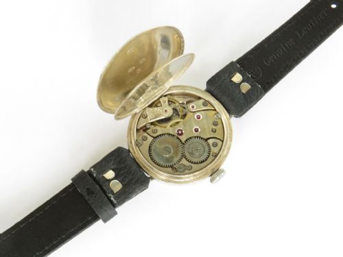 fig 2. Antique GWC silver trench watch, 1917