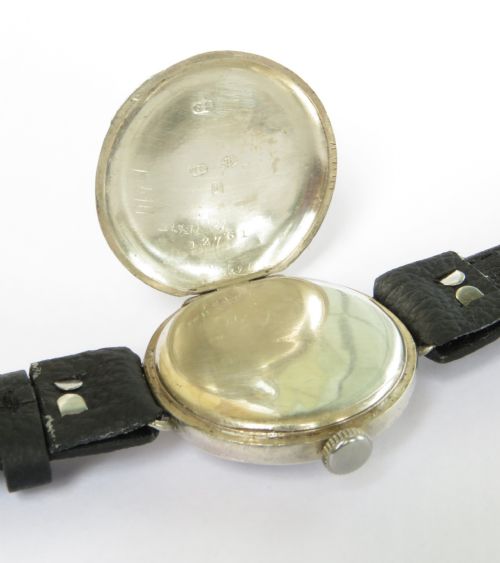 fig 3. Antique GWC silver trench watch, 1917