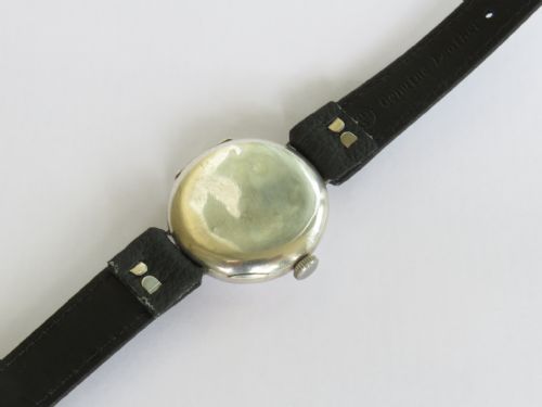 fig 4. Antique GWC silver trench watch, 1917