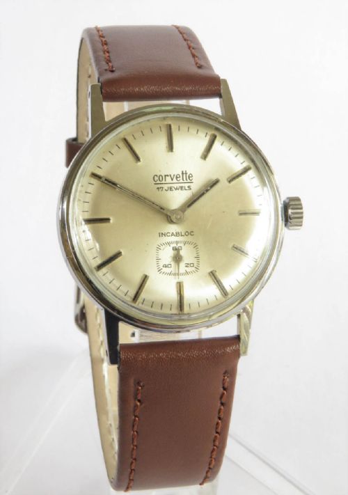 fig 1. Gents 1960s Corvette wrist watch
