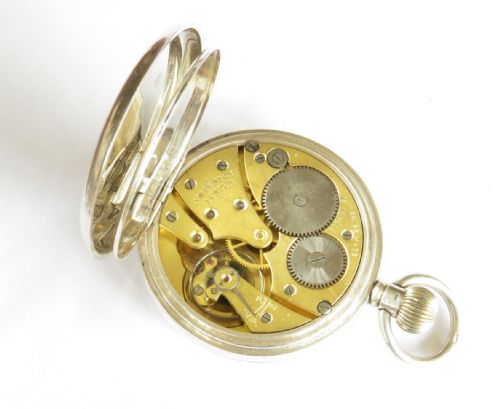 fig 2. Silver J W Benson pocket watch, 1930