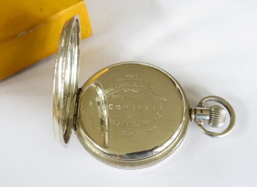 fig 2. Silver Buren Grand Prix pocket watch, 1937