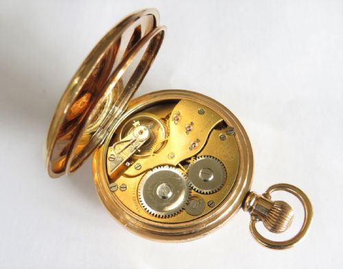 fig 2. 1930s Moeris half hunter pocket watch
