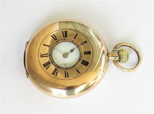 Antique Omega Half Hunter Pocket Watch