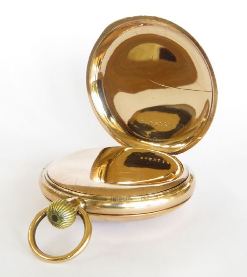 fig 3. Antique Omega half hunter pocket watch