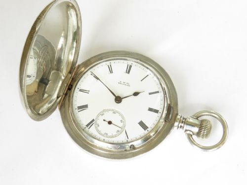Antique Waltham Silver Full Hunter Pocket Watch, C1880