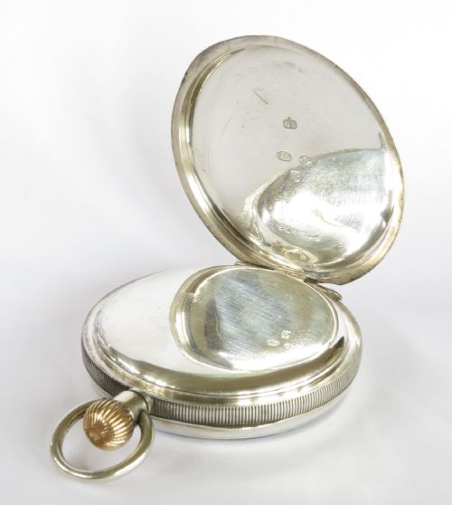fig 3. Silver ‘Norfolk Lever’ pocket watch, 1913