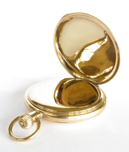 fig 1. Antique Elgin full hunter pocket watch, 1921