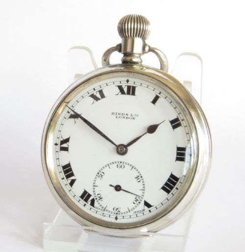 Antique Silver Pocket Watch, 1919