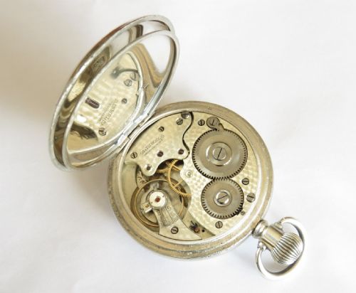 fig 2. Antique silver pocket watch, 1919
