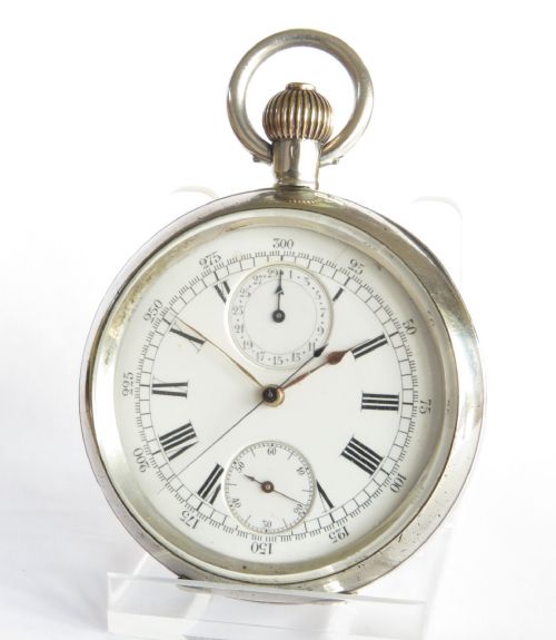 Antique Silver Omega Chronograph 19’’’, C1900