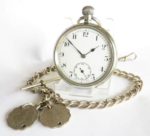 1930s Swiss Pocket Watch and Chain