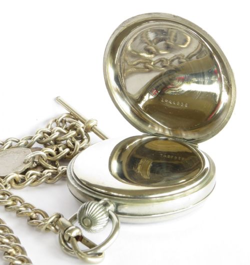 fig 2. 1930s Swiss pocket watch and chain