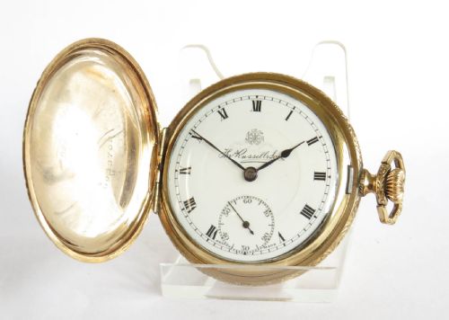 Antique Thomas Russell Full Hunter Pocket Watch