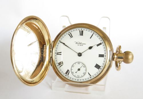 Antique Waltham P S Bartlett Full Hunter Pocket Watch