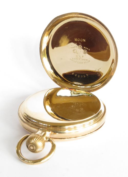 fig 1. Antique Waltham P S Bartlett full hunter pocket watch
