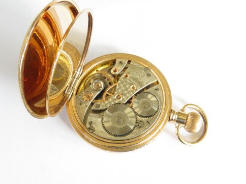 fig 2. Antique Waltham P S Bartlett full hunter pocket watch