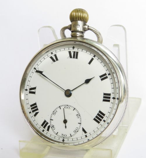 Swiss Silver Pocket Watch, 1932