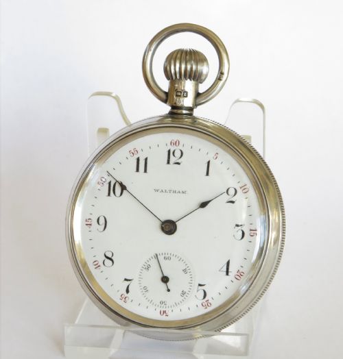 Antique Silver Waltham Riverside with Two Tone Movement