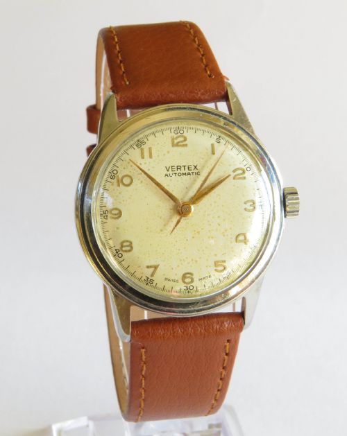 fig 1. Gents Vertex Revue bumper automatic wrist watch